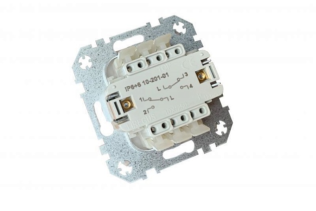 Переключатель двухклавишный Liregus кремовый омбре 29-112 Фото № 4