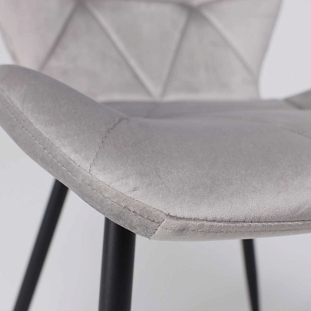 Кухонный стул AksHome Congo светло-серый, велюр 90026 изображение 2 Кухонный стул AksHome Congo светло-серый, велюр 90026 Фото № 2
