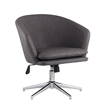 Поворотное кресло Stool Group Харис регулируемое ПУ серый HARRIS 15