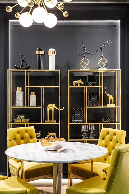 Стеллаж Garda Decor 46AS-SH1452-Gold Фото № 6