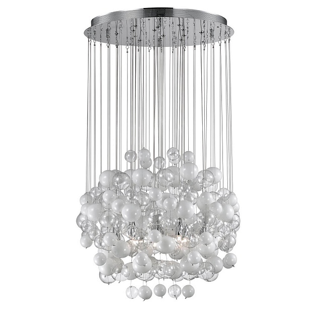 Подвесная люстра Ideal Lux Bollicine SP14 Bianco 087924 Фото № 1