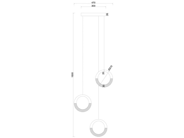 Подвесная светодиодная люстра Arte Lamp Montana A7777SP-3GO Фото № 2
