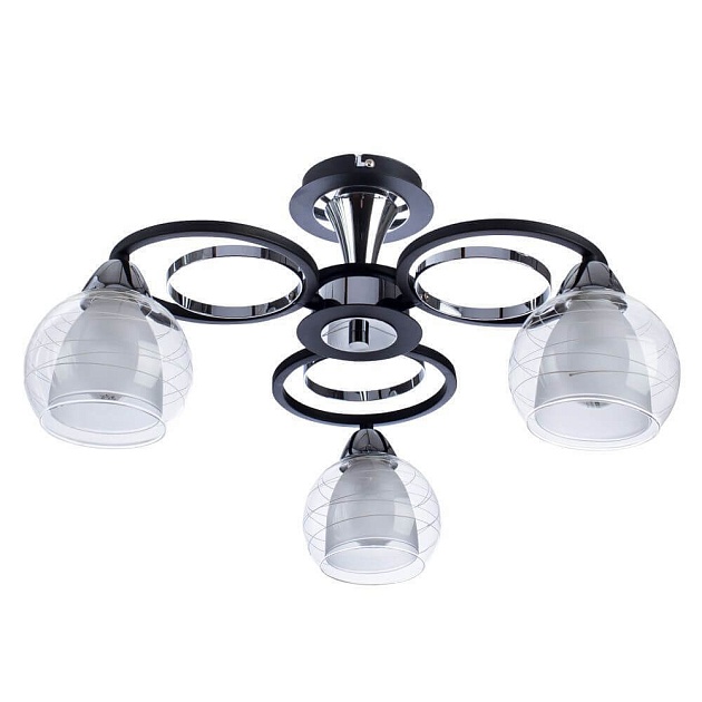 Потолочная люстра Arte Lamp Ginevra A1604PL-3BK Фото № 1