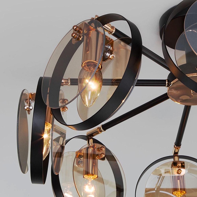 Потолочная люстра Eurosvet Gallo 70121/8 черный Фото № 4