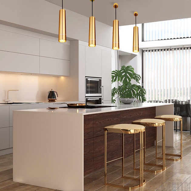 Подвесной светильник Eurosvet DLN107 GU10 золото Фото № 5