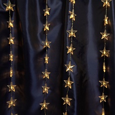 Светодиодная гирлянда Feron Занавес Звездочки 230V 2700K теплый белый 8 режимов CL25 48607 1