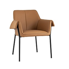Кресло Stool Group Бесс экокожа коричневая FDC9469 Brown 270 -28
