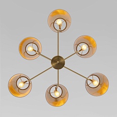 Подвесная люстра Eurosvet Topanga 60173/6 латунь a069017 1
