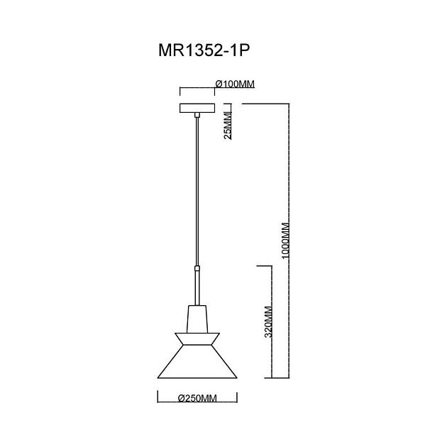 Подвесной светильник MyFar Kristina MR1352-1P Фото № 2