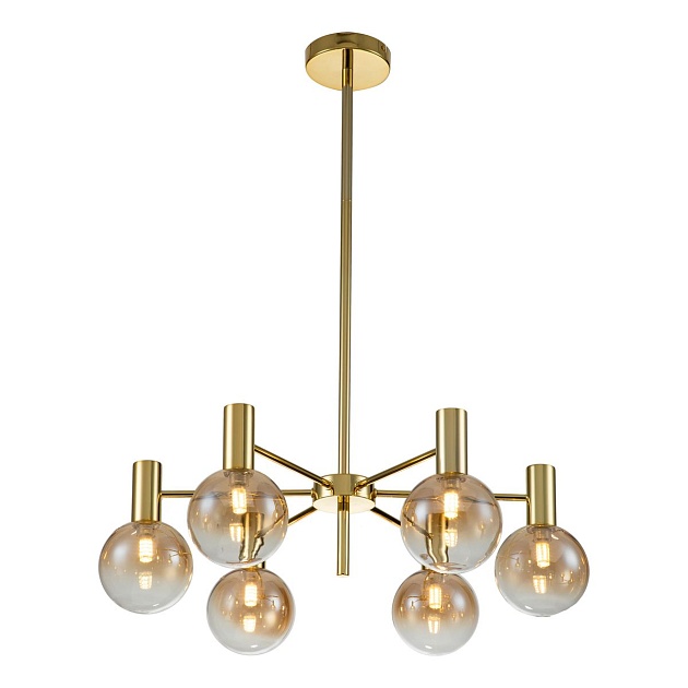 Подвесная люстра Indigo Collana 13015/6R Gold V000220 Фото № 1