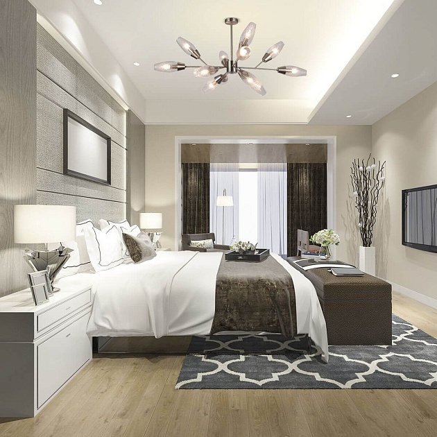 Потолочная люстра Escada Desire 10165/12PL Nickel Фото № 5