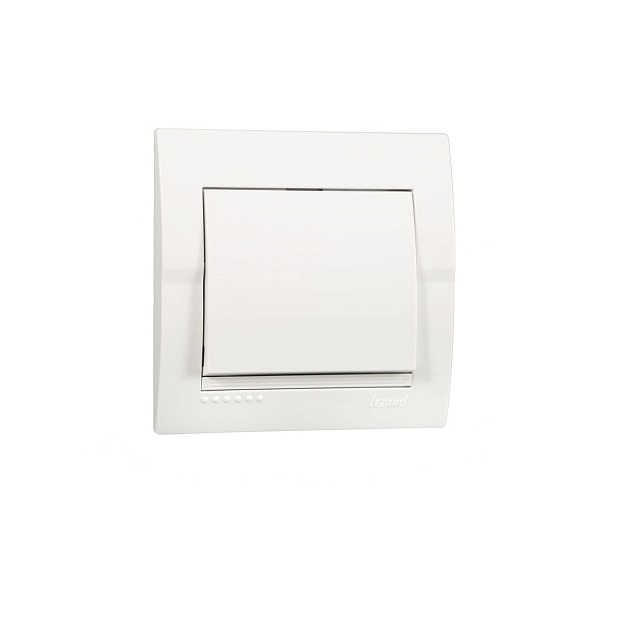 Выключатель Lezard Deriy белый 702-0202-100 Фото № 1