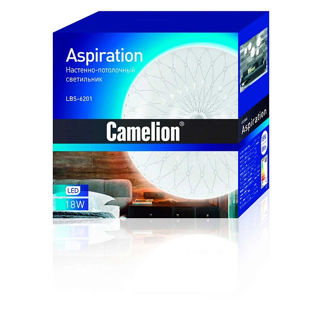 Настенно-потолочный светильник Camelion LBS-6201 14301 изображение 2 Настенно-потолочный светильник Camelion LBS-6201 14301 Фото № 2