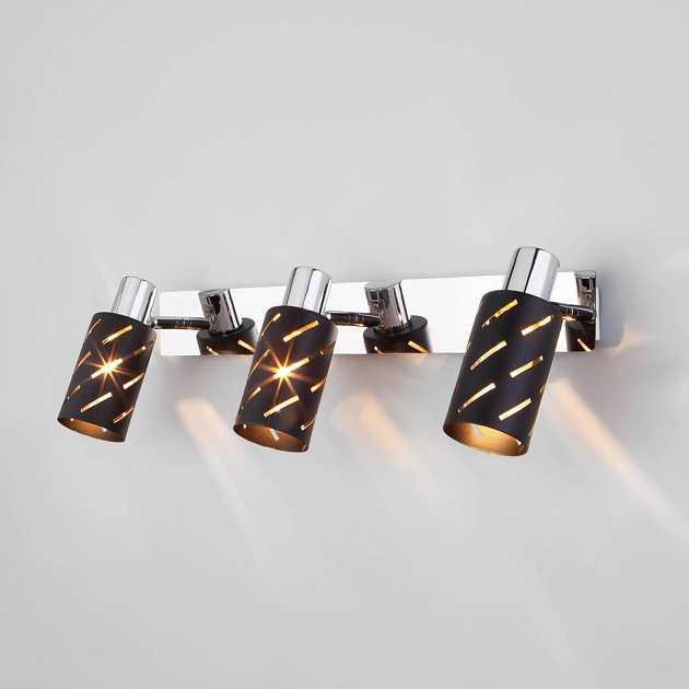 Спот Eurosvet Fente 20090/3 черный/хром Фото № 1