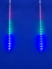 Уличная светодиодная гирлянда Uniel занавес Падающие звезды 220V разноцветный ULD-E2405-240/DTK MULTI IP44 METEOR 11122 1