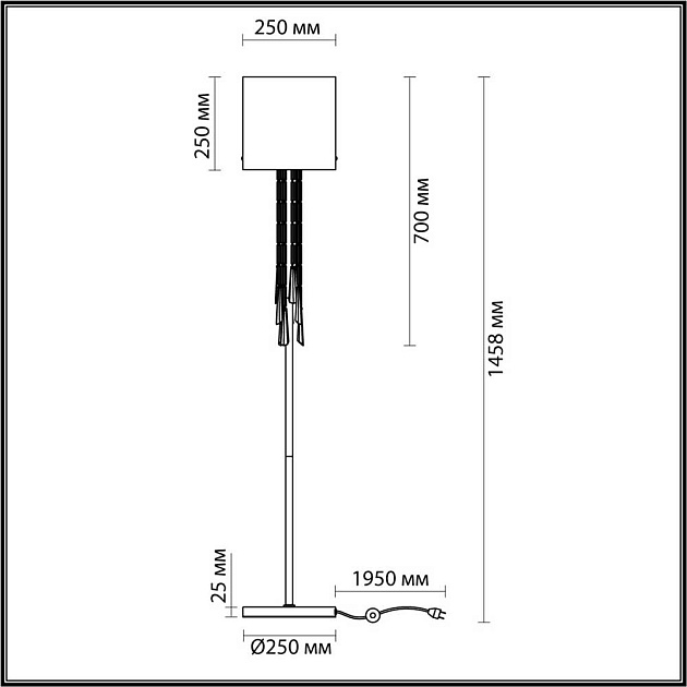 Торшер Odeon Light Exclusive Nicole 4890/1F Фото № 6