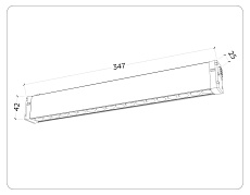 Трековый светодиодный светильник Ambrella Light Track System Magnetic 220V GL1311 2