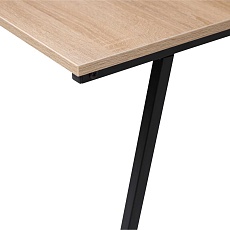 Письменный стол AksHome Coral светлый дуб, лдсп, цвет опоры черный 80043 1