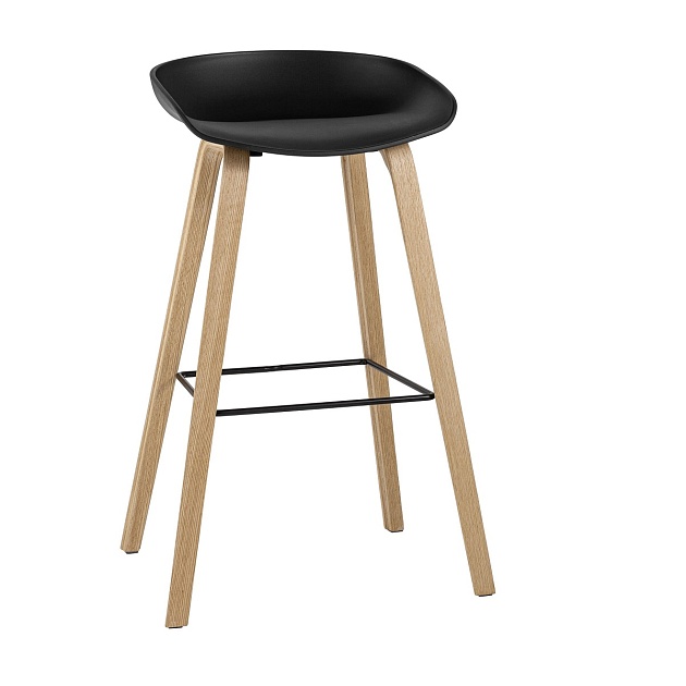 Барный стул Stool Group LIBRA черный деревян. ножки 8319 BLACK изображение 1 Барный стул Stool Group LIBRA черный деревян. ножки 8319 BLACK Фото № 1