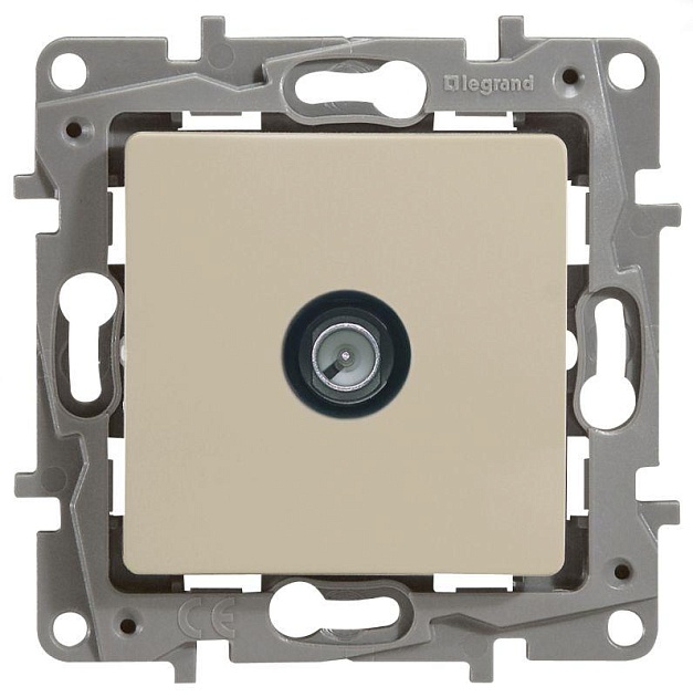 ТВ-розетка оконечная Legrand Etika слоновая кость 672365 Фото № 1