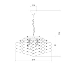 Подвесная люстра Eurosvet Sandra 00000065834 1