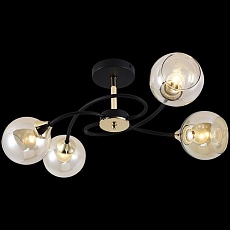 Потолочная люстра Reluce 01356-0.3-04B BK+FGD 1