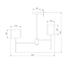 Подвесная люстра Eurosvet Notturno 60162/8 латунь 1