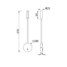 Бра Maytoni Stem C035WL-L3B3K 2