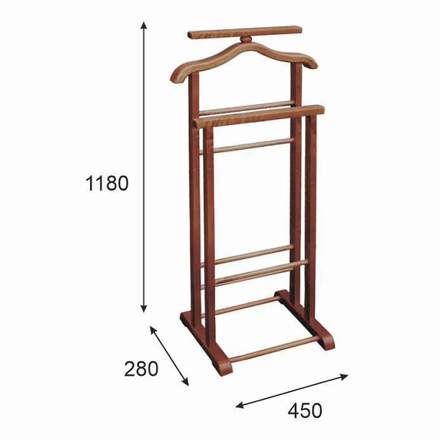 Гардеробная вешалка Мебелик В 9Н 000997 Фото № 3