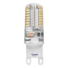Лампа светодиодная General G9 5W 4500K прозрачная GLDEN-G9-5-S-220-4500 653700