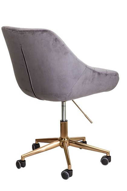 Поворотное кресло AksHome Bali темно-серый, велюр 62697 изображение 5 Поворотное кресло AksHome Bali темно-серый, велюр 62697 Фото № 5