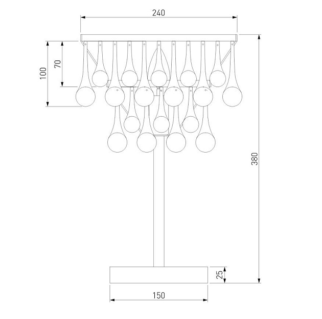 Настольная лампа Bogates Gutta 01126/1 a068864 изображение 2 Настольная лампа Bogates Gutta 01126/1 a068864 Фото № 2