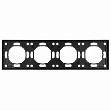 Рамка 4-постовая Stekker Эмили черный уголь PFR00-5004-05 49861 3