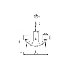 Подвесная люстра Vele Luce Platonico VL1623L05 1