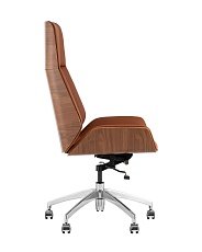 Кресло руководителя TopChairs Crown SN A312 8383-14 walnut back 5