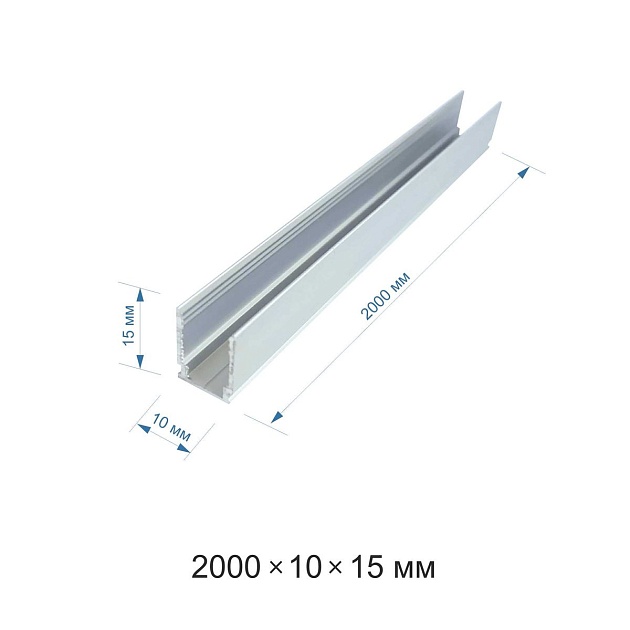 Профиль накладной серебро 2м Apeyron 08-30-01 Фото № 2