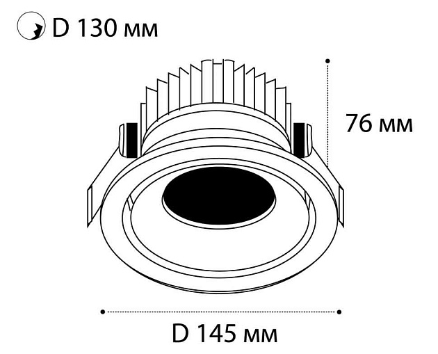 Встраиваемый светодиодный светильник Italline IT06-6018 white 4000K Фото № 2