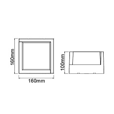 Уличный настенный светодиодный светильник Mantra Creek 8865 1