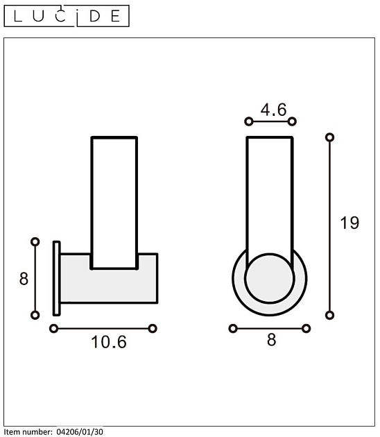 Бра Lucide Jayla 04206/01/30 Фото № 4