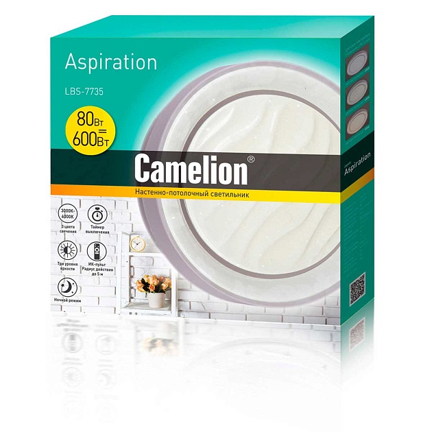 Настенно-потолочный светильник Camelion LBS-7735 14529 изображение 3 Настенно-потолочный светильник Camelion LBS-7735 14529 Фото № 3