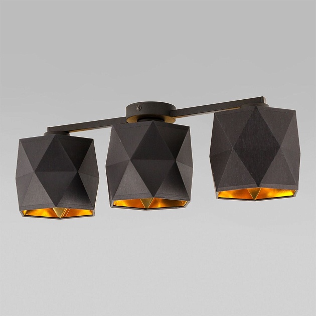 Потолочная люстра TK Lighting 1041 Siro Black Gold Фото № 1