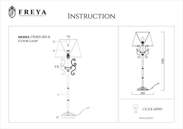 Торшер Freya Driana FR2405-FL-01-BZ изображение 6 Торшер Freya Driana FR2405-FL-01-BZ Фото № 6