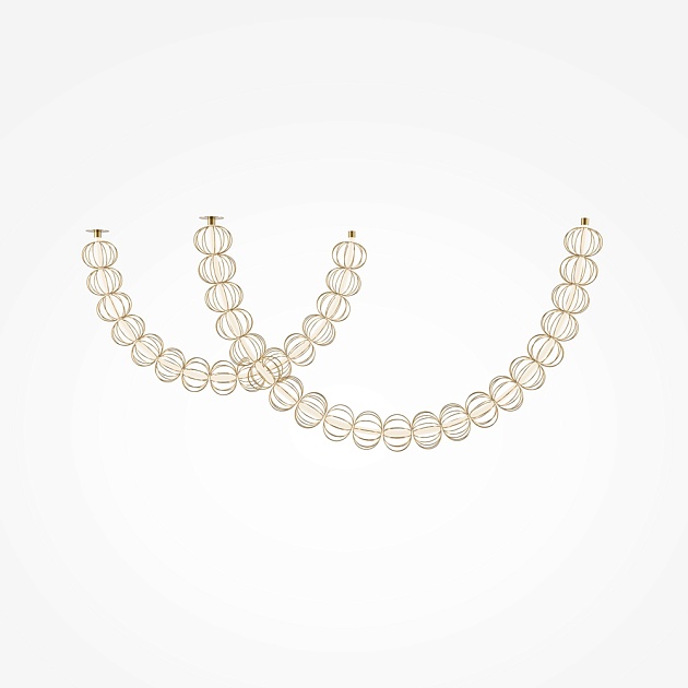 Подвесной светодиодный светильник Maytoni Golden Cage MOD216PL-L42G3K Фото № 5