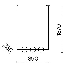Подвесной светильник Maytoni Erich MOD221PL-03BS 1
