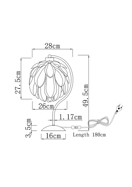 Настольная лампа Moderli Flake V11012-T изображение 2 Настольная лампа Moderli Flake V11012-T Фото № 2
