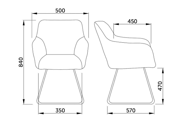 Кресло AksHome Florida темно-серый, велюр 62644 изображение 2 Кресло AksHome Florida темно-серый, велюр 62644 Фото № 2