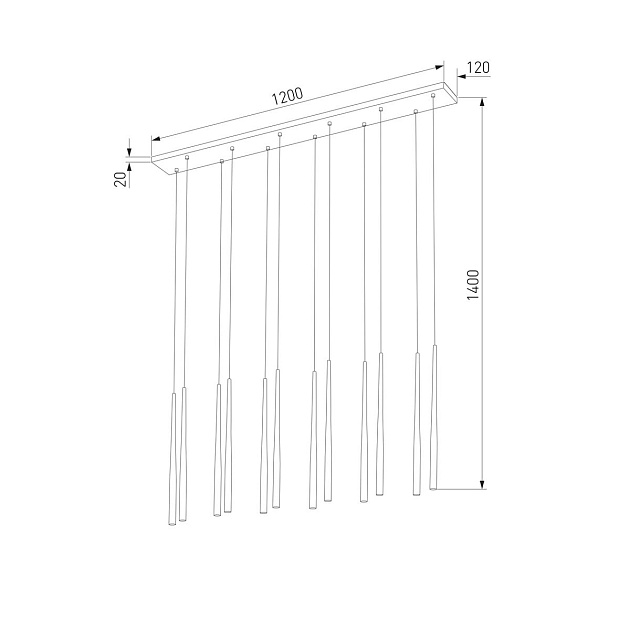 Подвесная люстра TK Lighting 10111 Piano Фото № 2