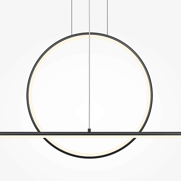 Подвесной светодиодный светильник Maytoni Halo MOD247PL-L49BK Фото № 3