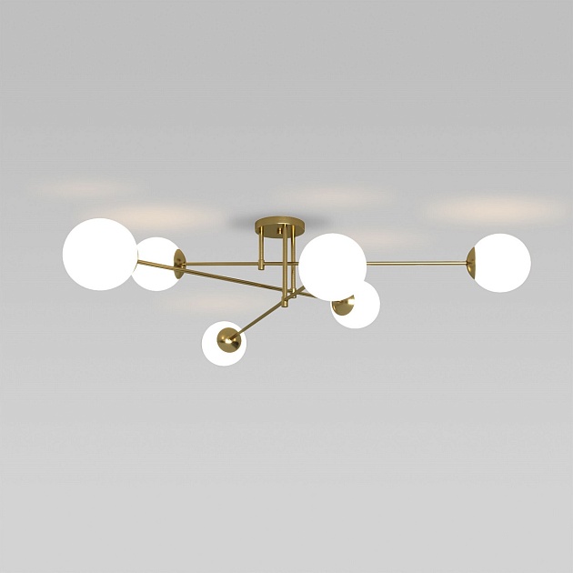 Потолочная люстра Eurosvet Netz 30181/6 латунь Фото № 1