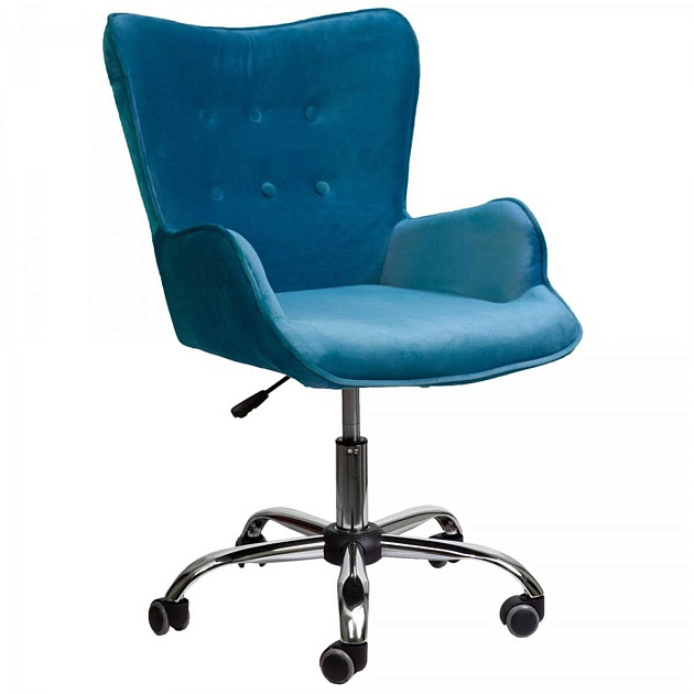 Поворотное кресло AksHome Bella бирюзовый, велюр 61454 Фото № 1